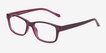 Haley Purple PlasticEyeglass Frames from EyeBuyDirect, Angle View