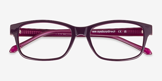Haley Purple PlasticEyeglass Frames from EyeBuyDirect, Closed View