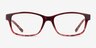 Haley Purple Tortoise PlasticEyeglass Frames from EyeBuyDirect, Front View