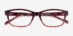 Haley Purple Tortoise PlasticEyeglass Frames from EyeBuyDirect, Closed View