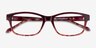 Haley Purple Tortoise PlasticEyeglass Frames from EyeBuyDirect, Closed View