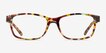 Haley Brown Pattern PlasticEyeglass Frames from EyeBuyDirect, Front View