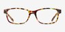Haley Brown Pattern PlasticEyeglass Frames from EyeBuyDirect, Front View