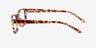 Haley Brown Pattern PlasticEyeglass Frames from EyeBuyDirect, Side View