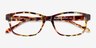 Haley Brown Pattern PlasticEyeglass Frames from EyeBuyDirect, Closed View