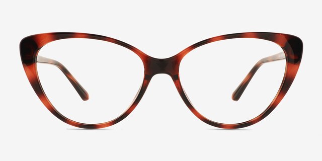 Ida Tortoise PlasticEyeglass Frames from EyeBuyDirect, Front View