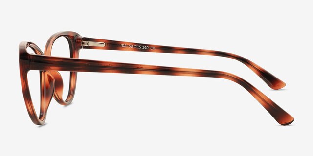 Ida Tortoise PlasticEyeglass Frames from EyeBuyDirect, Side View