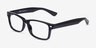 Hobbs Black PlasticEyeglass Frames from EyeBuyDirect, Angle View