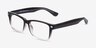 Hobbs Clear Gray PlasticEyeglass Frames from EyeBuyDirect, Angle View