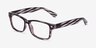 Hobbs Gray Horn PlasticEyeglass Frames from EyeBuyDirect, Angle View