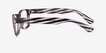 Hobbs Gray Horn PlasticEyeglass Frames from EyeBuyDirect, Side View