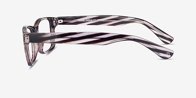 Hobbs Gray Horn PlasticEyeglass Frames from EyeBuyDirect, Side View