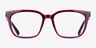 Helena Purple Red PlasticEyeglass Frames from EyeBuyDirect, Front View
