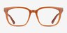 Helena Orange PlasticEyeglass Frames from EyeBuyDirect, Front View