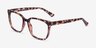 Helena Pink Tortoise PlasticEyeglass Frames from EyeBuyDirect, Angle View