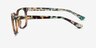 Helena Green Tortoise PlasticEyeglass Frames from EyeBuyDirect, Side View