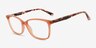 Henri Clear Pink PlastiqueMontures de lunettes de vue d'EyeBuyDirect, Vue d'Angle