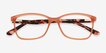 Henri Clear Pink PlasticEyeglass Frames from EyeBuyDirect, Closed View