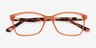 Henri Clear Pink PlastiqueMontures de lunettes de vue d'EyeBuyDirect, Vue Rapprochée
