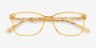 Henri Clear Nude PlasticEyeglass Frames from EyeBuyDirect, Closed View