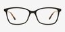 Henri Noir PlastiqueMontures de lunettes de vue d'EyeBuyDirect, Vue de Face