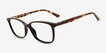 Henri Black PlasticEyeglass Frames from EyeBuyDirect, Angle View