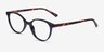 Hilda Noir PlastiqueMontures de lunettes de vue d'EyeBuyDirect, Vue d'Angle