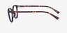 Hilda Noir PlastiqueMontures de lunettes de vue d'EyeBuyDirect, Vue de Côté