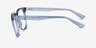 Rowen Clear Blue PlasticEyeglass Frames from EyeBuyDirect, Side View