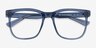 Rowen Clear Blue PlasticEyeglass Frames from EyeBuyDirect, Closed View