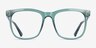 Rowen Clear Green PlasticEyeglass Frames from EyeBuyDirect, Front View
