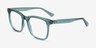 Rowen Clear Green PlasticEyeglass Frames from EyeBuyDirect, Angle View