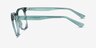Rowen Clear Green PlasticEyeglass Frames from EyeBuyDirect, Side View