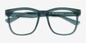 Rowen Clear Green PlasticEyeglass Frames from EyeBuyDirect, Closed View