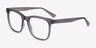 Rowen Clear Gray PlasticEyeglass Frames from EyeBuyDirect, Angle View