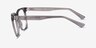 Rowen Clear Gray PlasticEyeglass Frames from EyeBuyDirect, Side View
