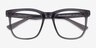 Rowen Clear Gray PlasticEyeglass Frames from EyeBuyDirect, Closed View