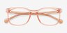 Hopper Clear Pink PlasticEyeglass Frames from EyeBuyDirect, Closed View