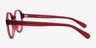 Hudson Clear Burgundy PlastiqueMontures de lunettes de vue d'EyeBuyDirect, Vue de Côté