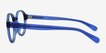 Hudson Clear Blue PlasticEyeglass Frames from EyeBuyDirect, Side View