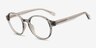 Hudson Clear Gray PlastiqueMontures de lunettes de vue d'EyeBuyDirect, Vue d'Angle
