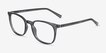 Ira Clear Green PlasticEyeglass Frames from EyeBuyDirect, Angle View