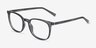 Ira Clear Green PlastiqueMontures de lunettes de vue d'EyeBuyDirect, Vue d'Angle
