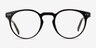 Jack Noir PlastiqueMontures de lunettes de vue d'EyeBuyDirect, Vue de Face
