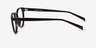 Jack Noir PlastiqueMontures de lunettes de vue d'EyeBuyDirect, Vue de Côté