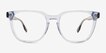 Jo Clear Blue AcetateEyeglass Frames from EyeBuyDirect, Front View