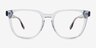 Jo Clear Blue AcétateMontures de lunettes de vue d'EyeBuyDirect, Vue de Face