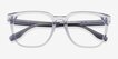 Jo Clear Blue AcetateEyeglass Frames from EyeBuyDirect, Closed View