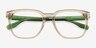 Jo Clear Green AcetateEyeglass Frames from EyeBuyDirect, Closed View