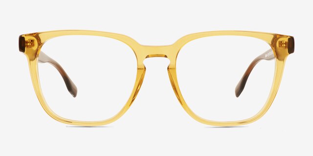 Jo Clear Brown AcetateEyeglass Frames from EyeBuyDirect, Front View